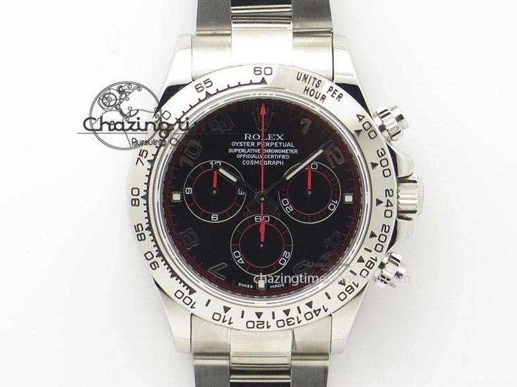 0216 SmartChoice Daytona 116509 JF Best Edition Black Dial On SS Bracelet A 4023